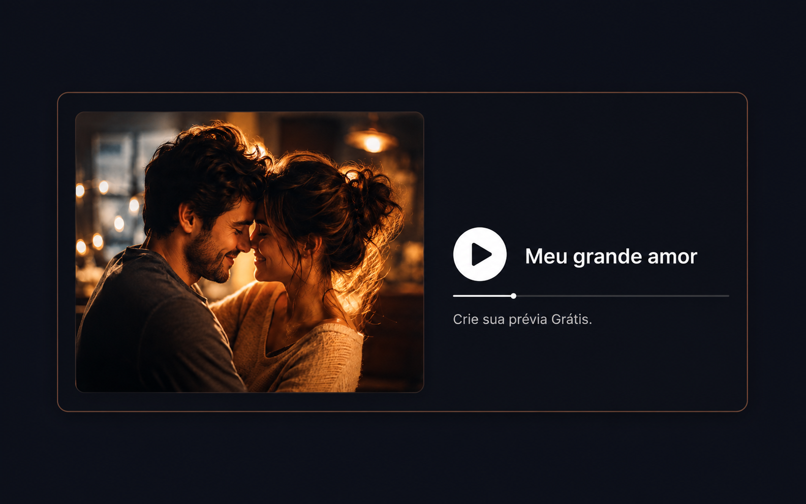 Cliente ouvindo a prévia da música