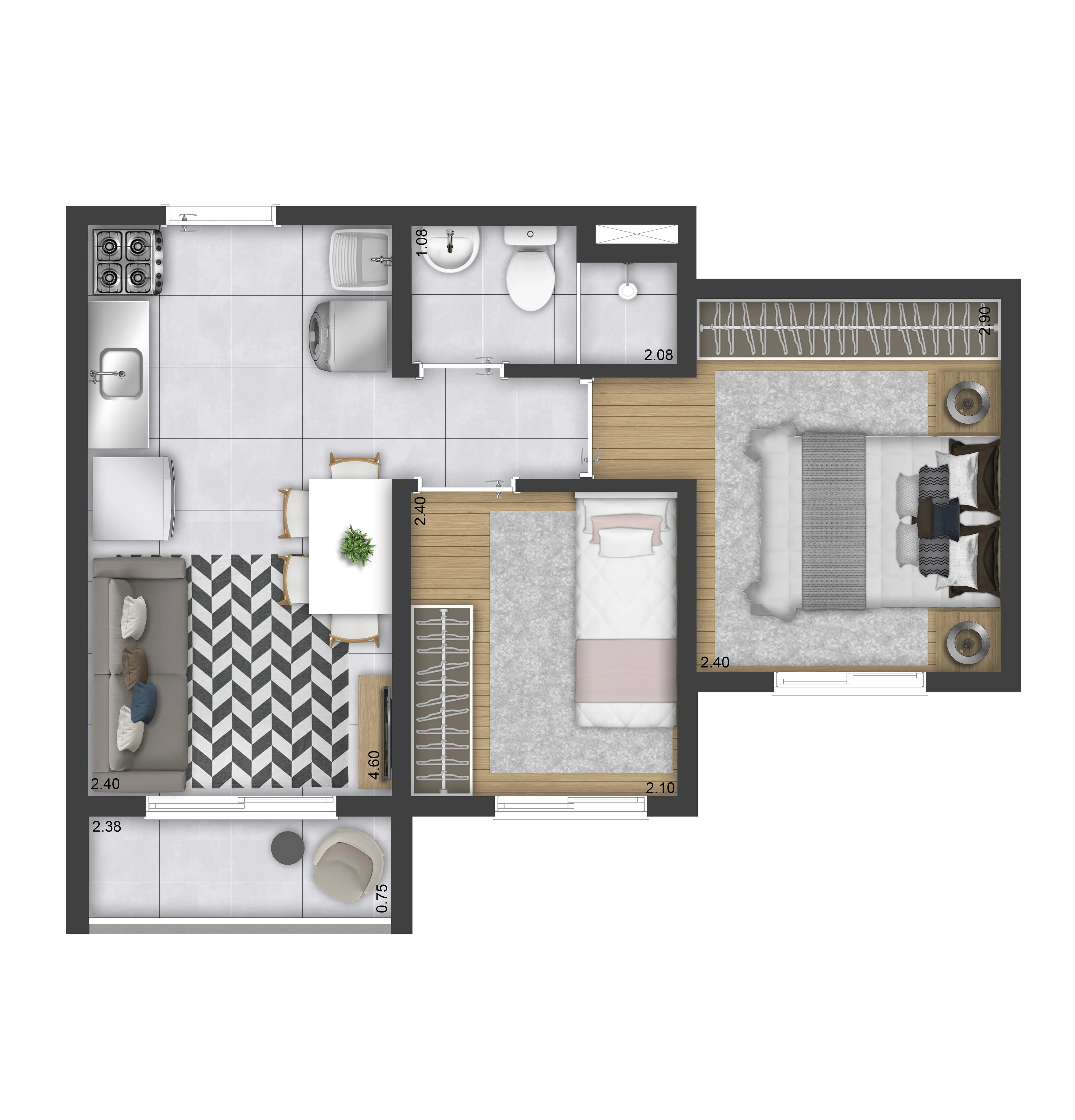 Planta 2 dorms. Final 08