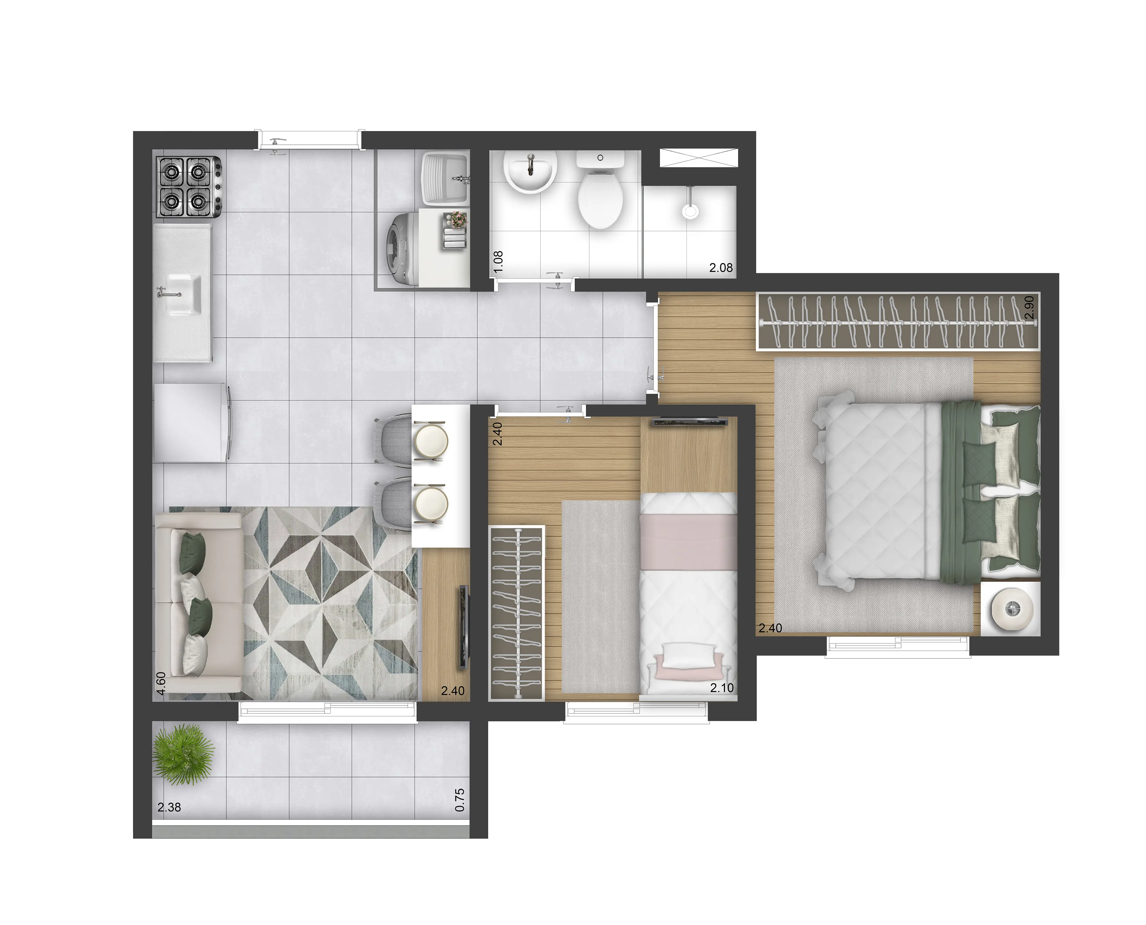 Planta 3 dorms. Final 06
