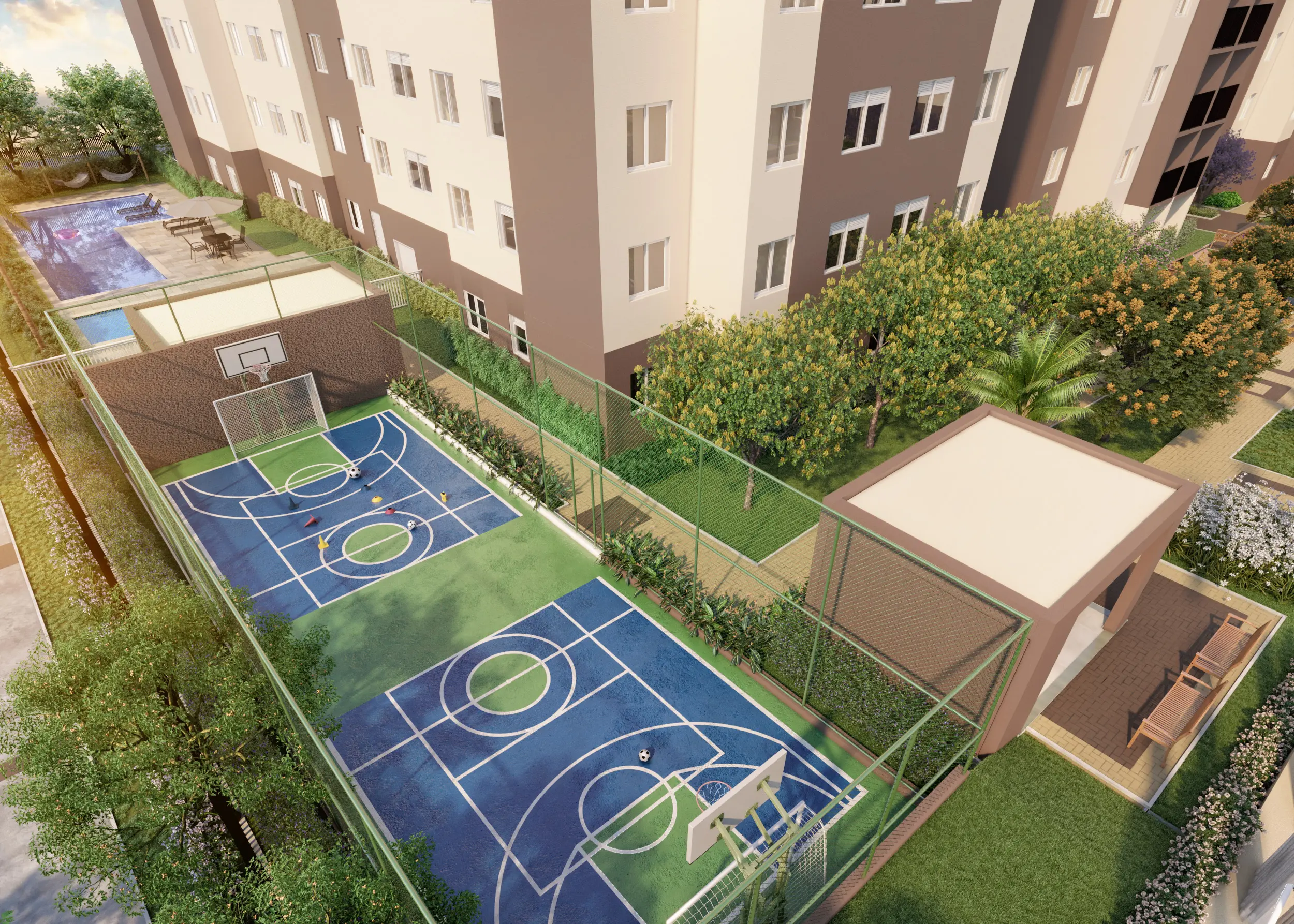 Quadra e Piscina
